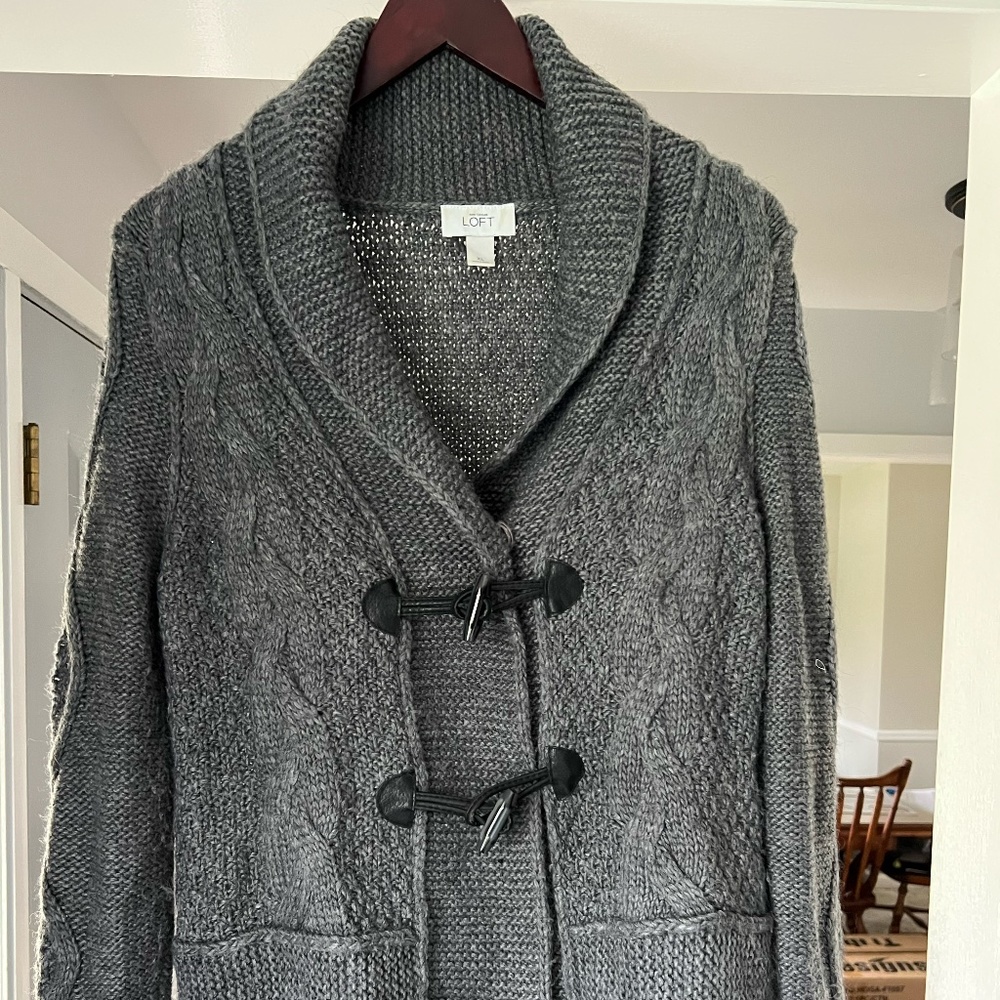 Ann Taylor Loft Cardigan Sweater with toggle buttons